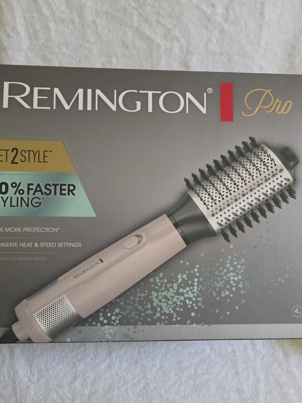 NIB Remington Pro Wet2Style Oval Dryer & Volumizing Brush -Rose Gold